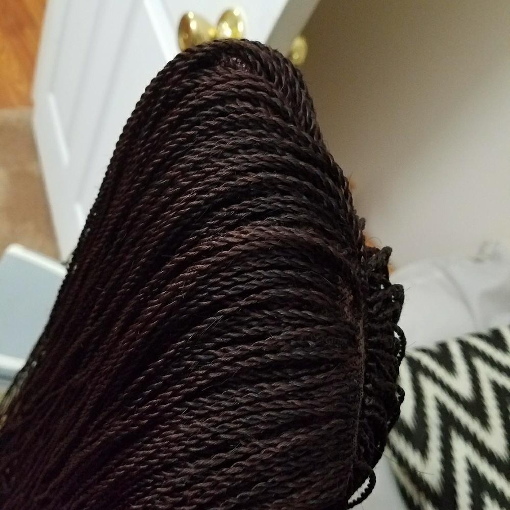 Million braids wig. 24" long brown.